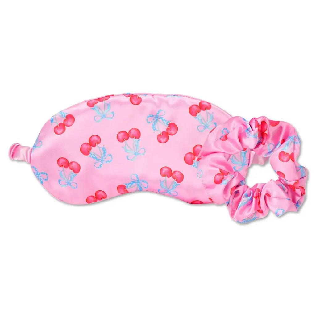 [880-622] Cherry On Top Eye Mask & Scrunchie Set