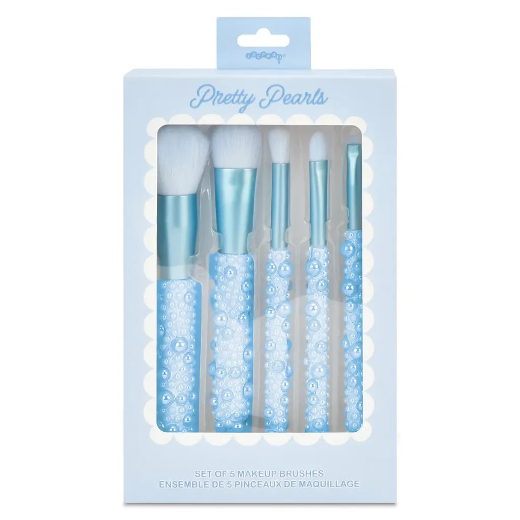 [815-451] Blue Pearl Makeup Brush Set - 5 pieces