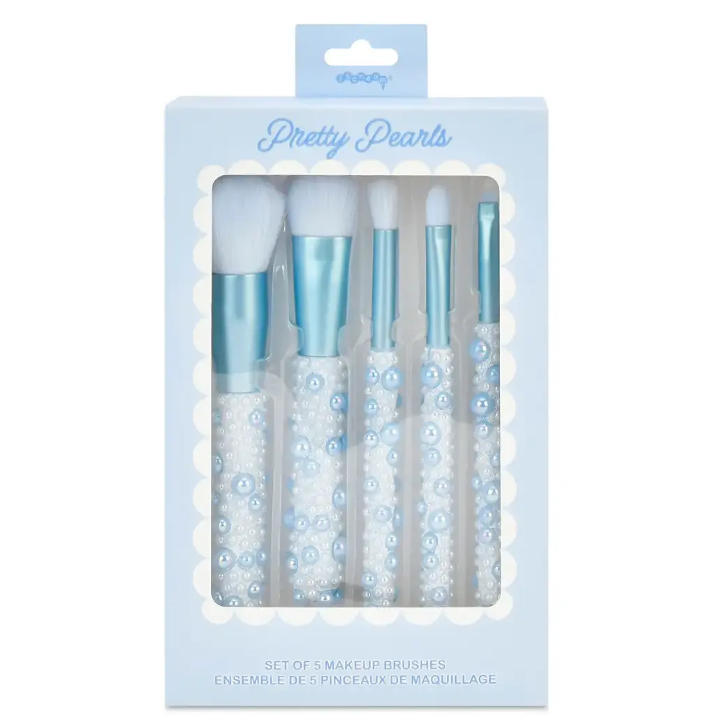Blue Pearl Makeup Brush Set - 5 pieces