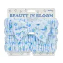 Blue Ditsy Spa Day Headband and Cuff Set