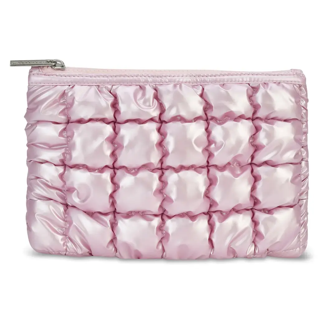 Icy Rose Puffer Pouch 