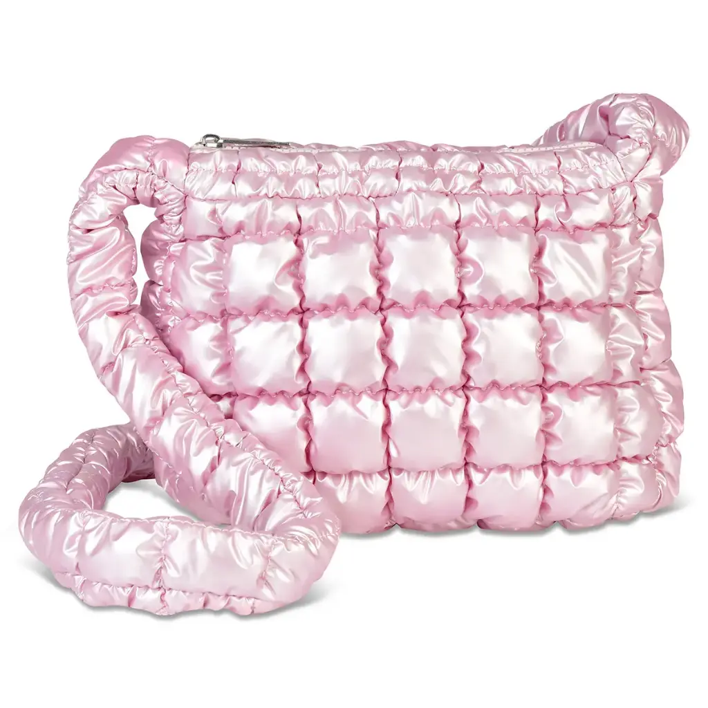 Icy Rose Puffer Sling Bag  