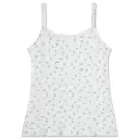 Blue Floral Pointelle Tank Top and Shorts Set