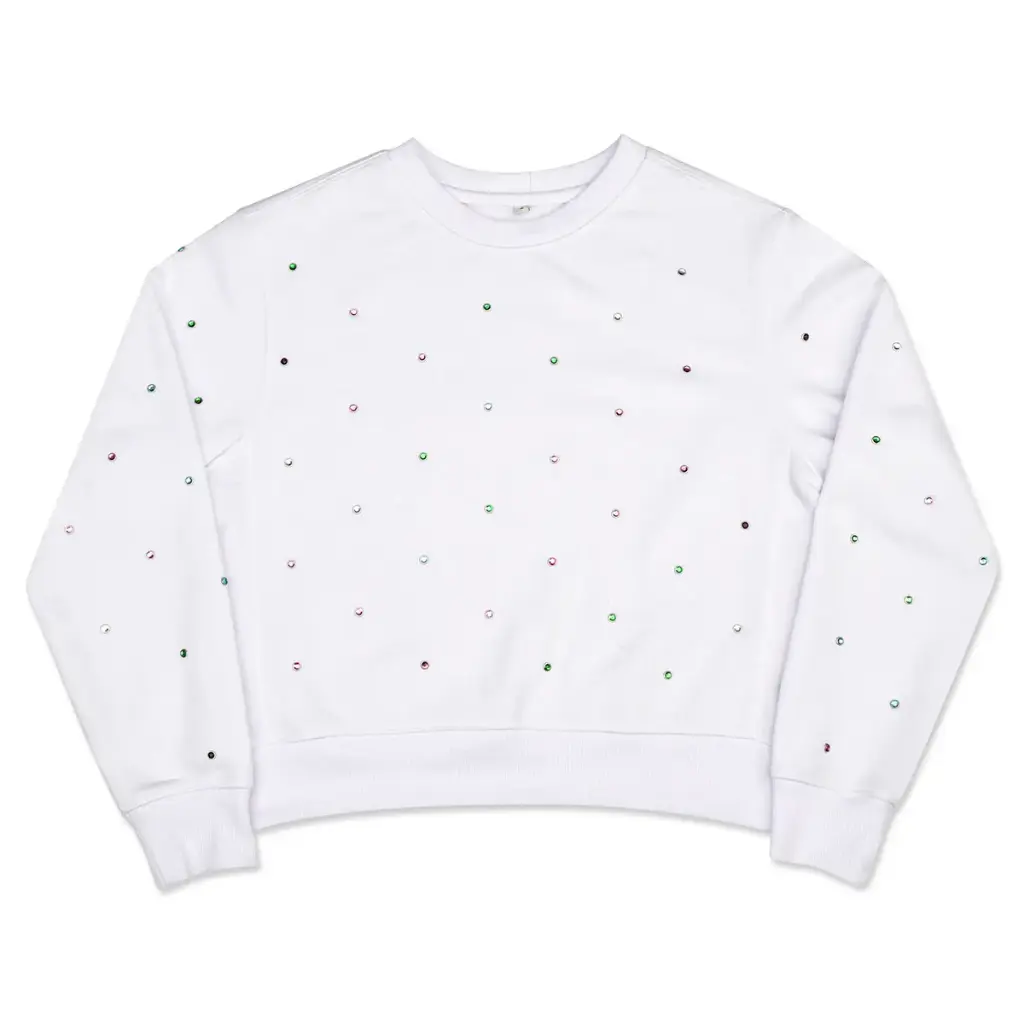[820-4317S] Bejeweled Sweatshirt (Youth Small (6-8))