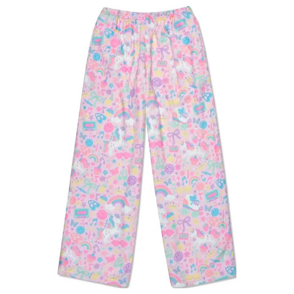 [820-4365XS] Unicorn Kisses Plush Pants (Youth X-Small (4-6))