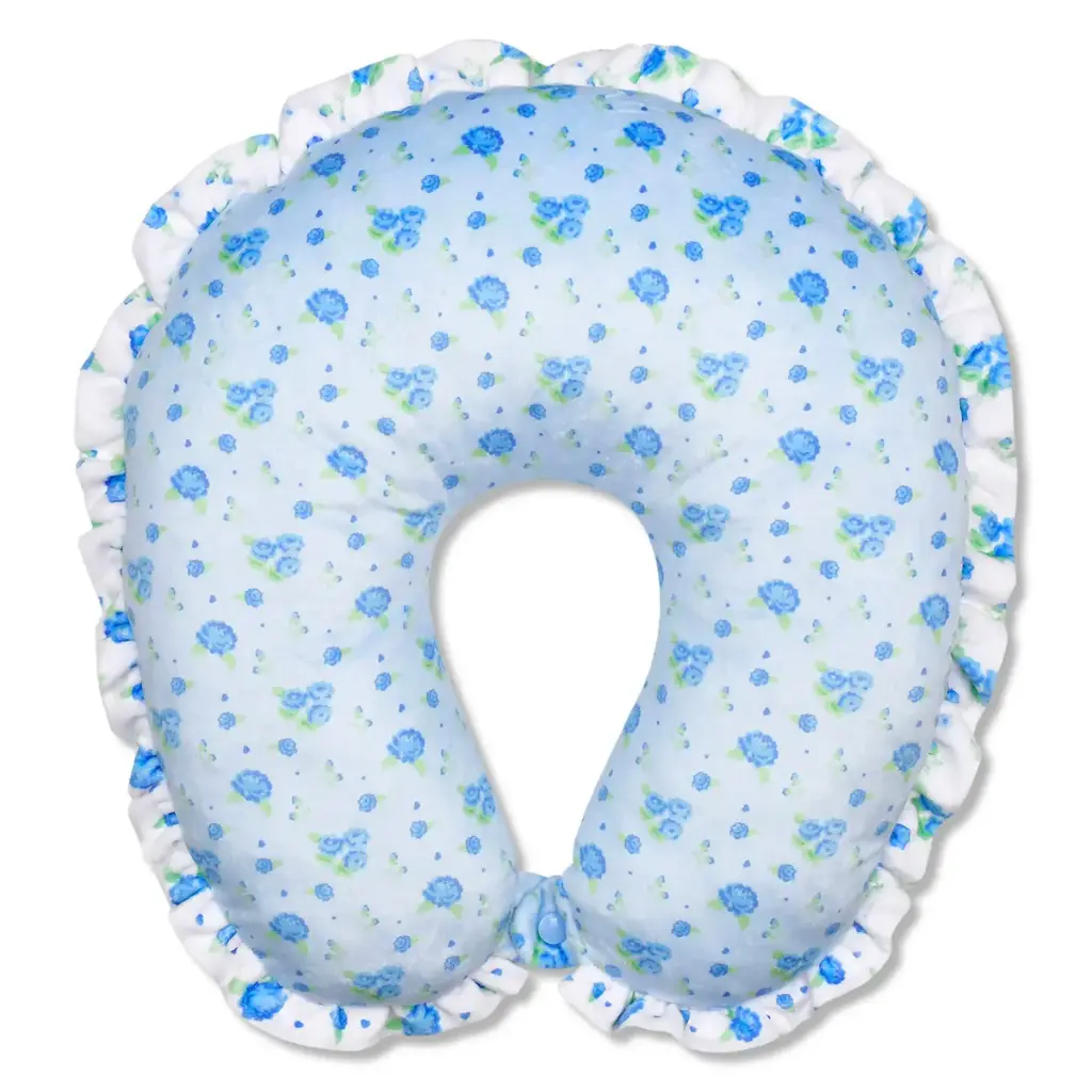 Blue Ditsy Neck Pillow 