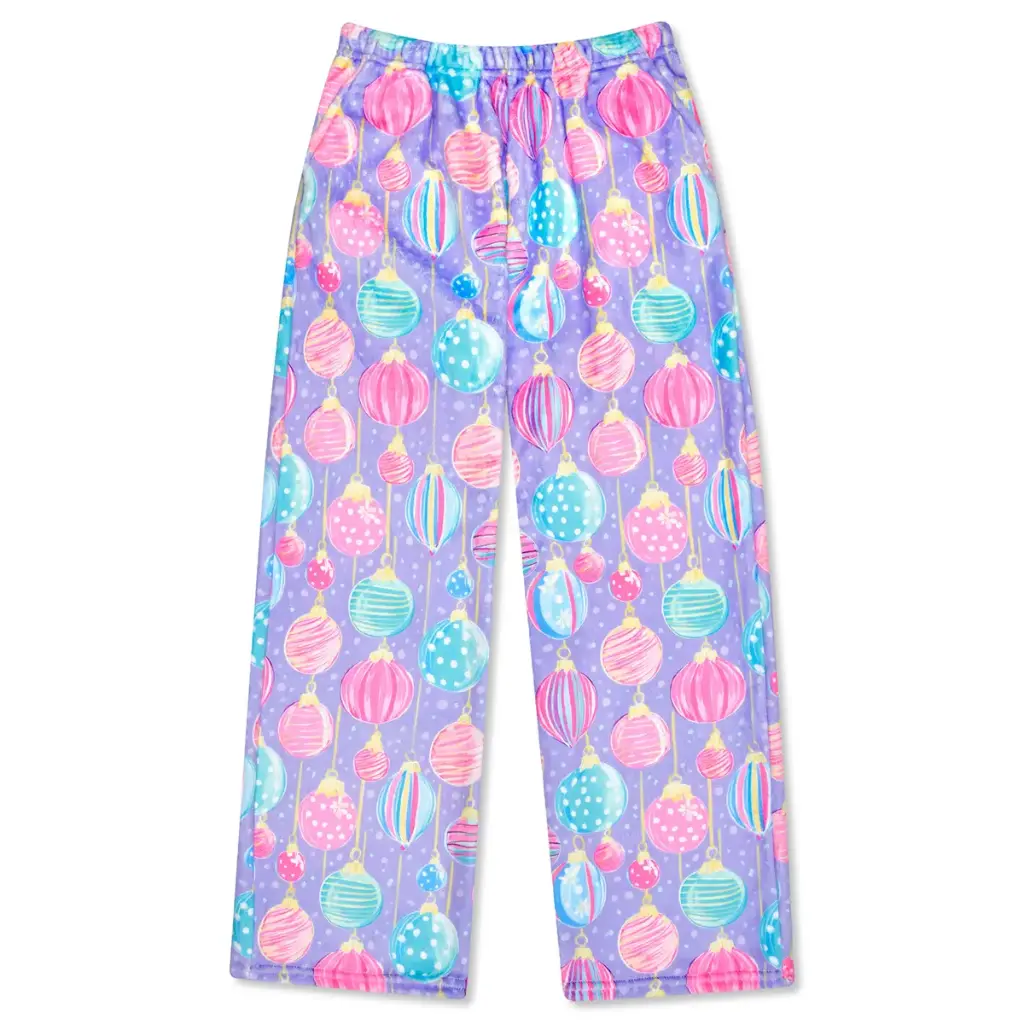 Dazzling Ornaments Plush Pants