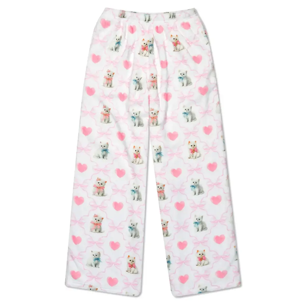 [820-4415XS] Pretty Kitty Plush Pants (Youth X-Small (4-6))