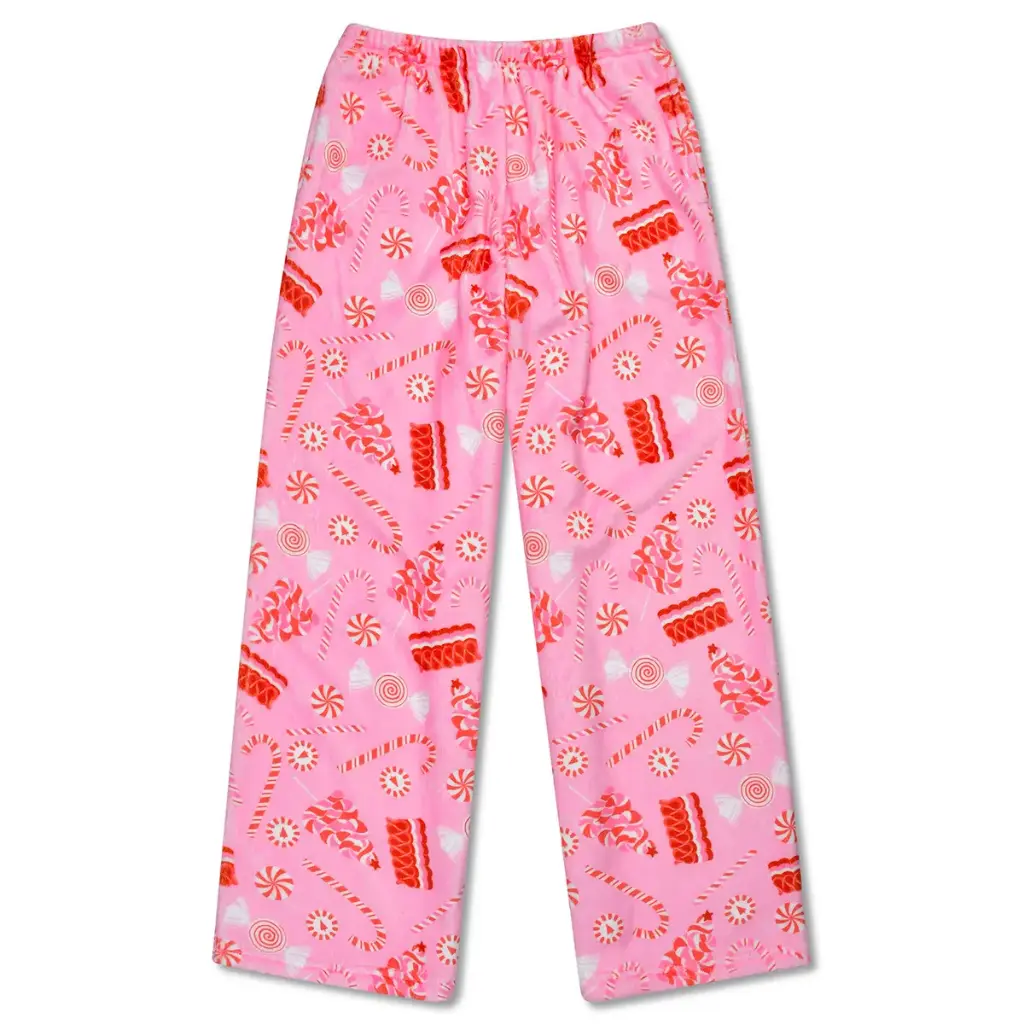 [820-4430XS] Peppermint Twist Plush Pants (Youth X-Small (4-6))