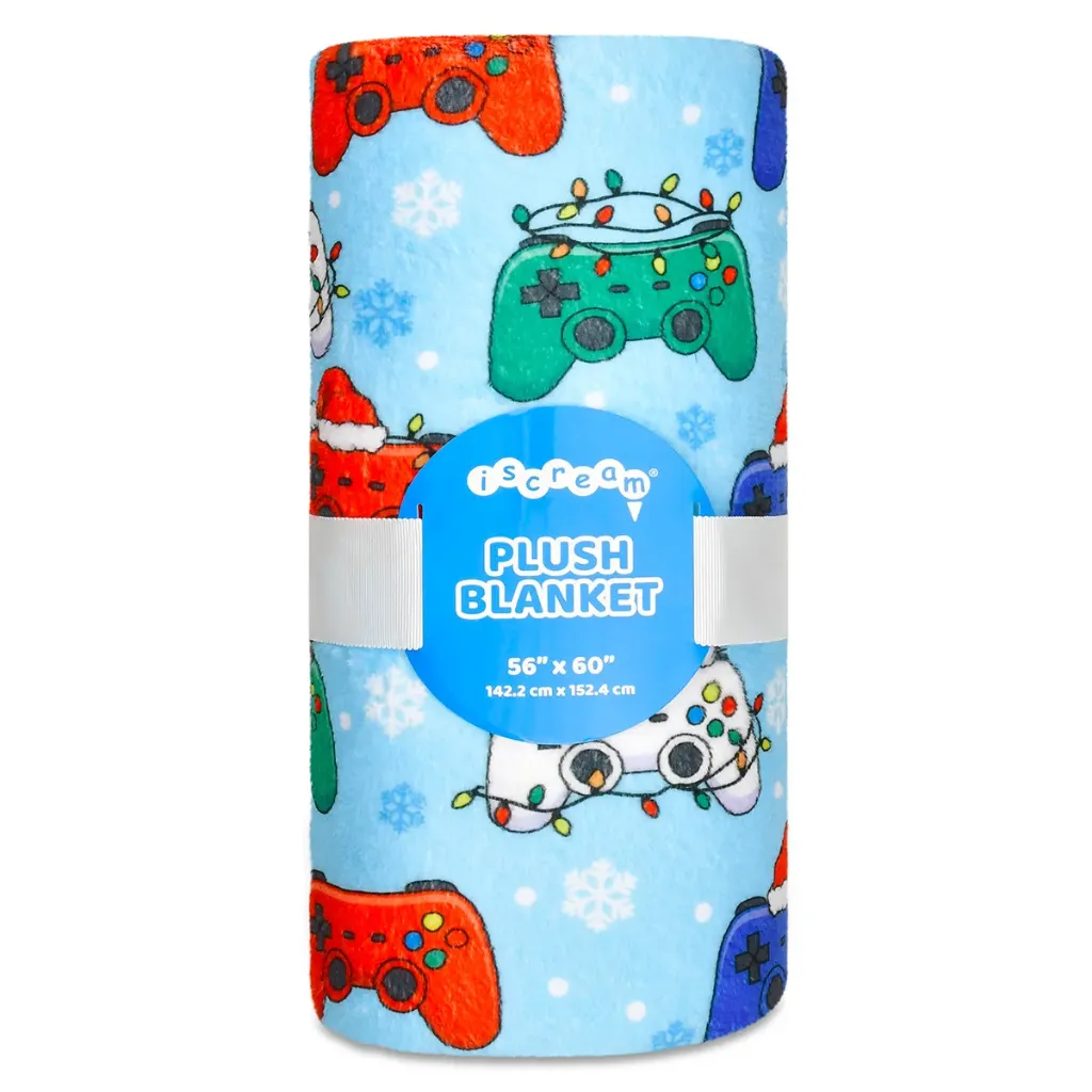 [780-5110] Holiday Gamer Plush Blanket