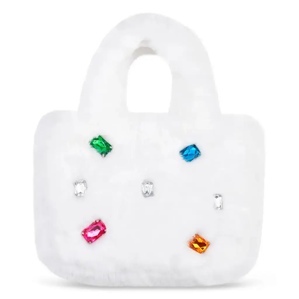 [810-2496] Plush Gem Tote Bag