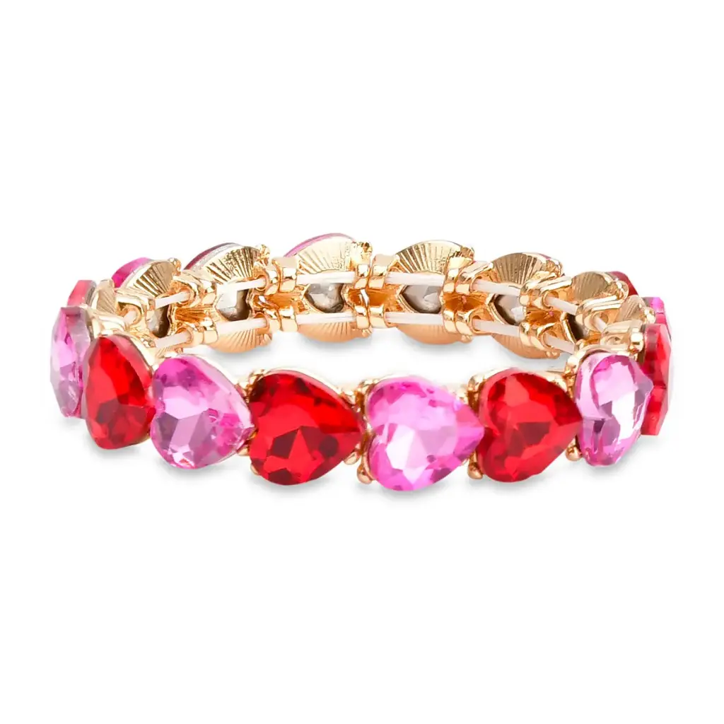 [770-522] Red and Pink Heart Bracelet