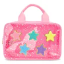 Pink Star Large Cosmetic Bag