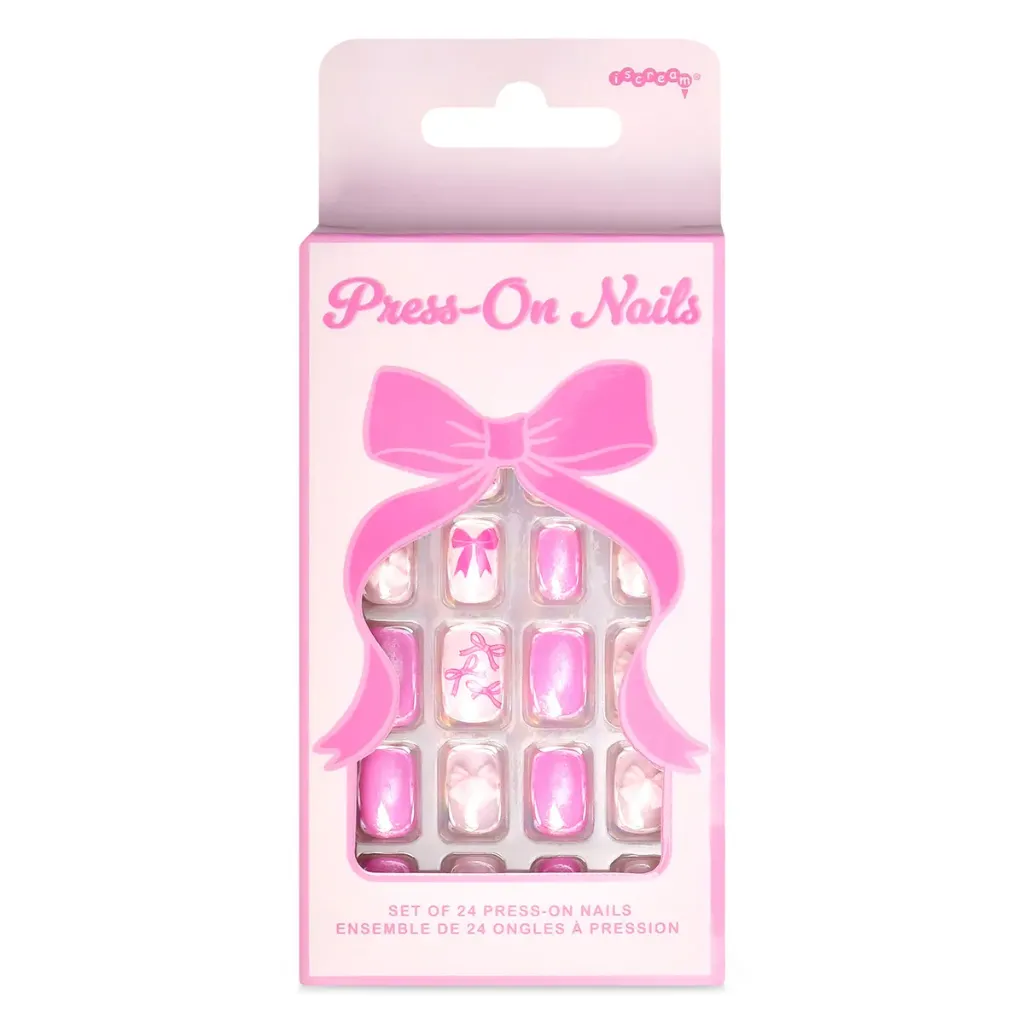 Bow Press On Nails 