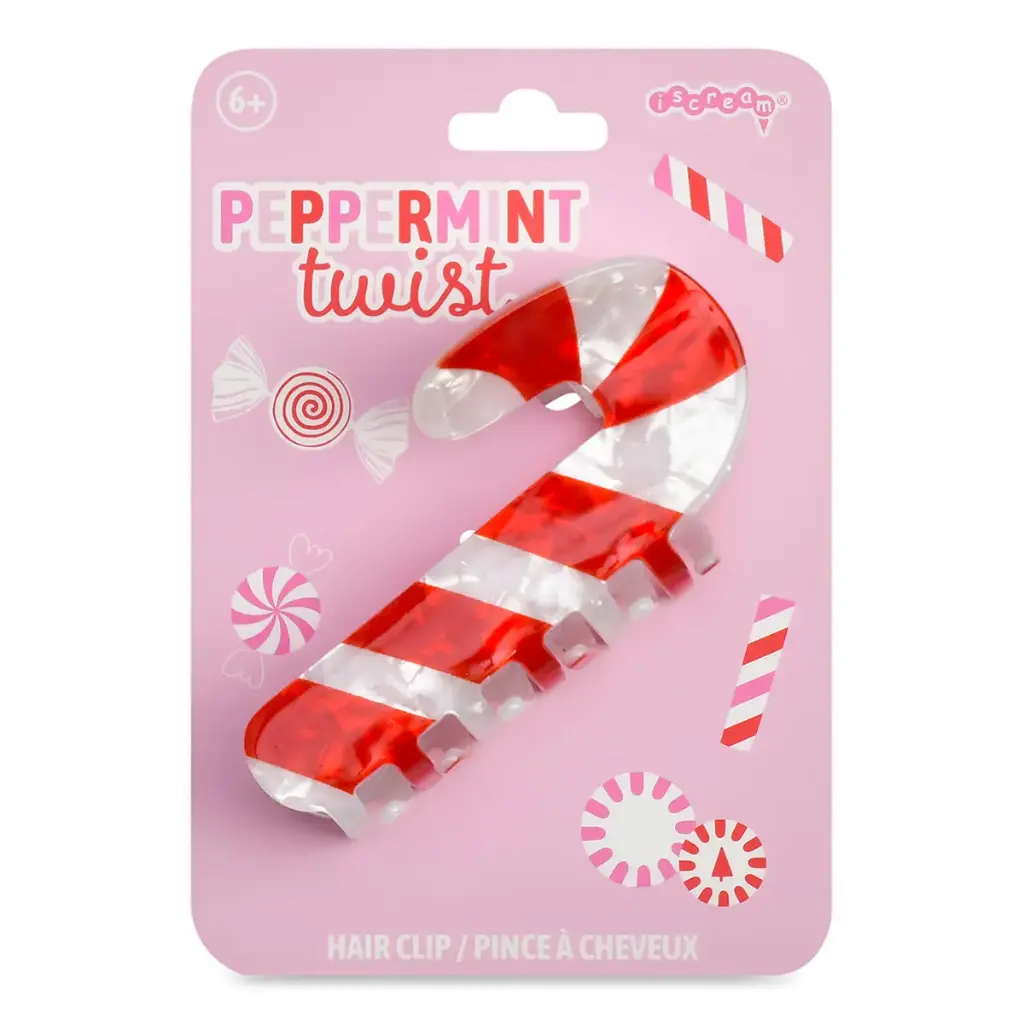 [880-655] Candy Cane Hair Clip