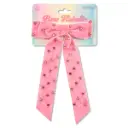 Pink Rhinestone Bow Hair Clip