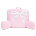 Pink Ribbon Bow Fur Lounge Pillow