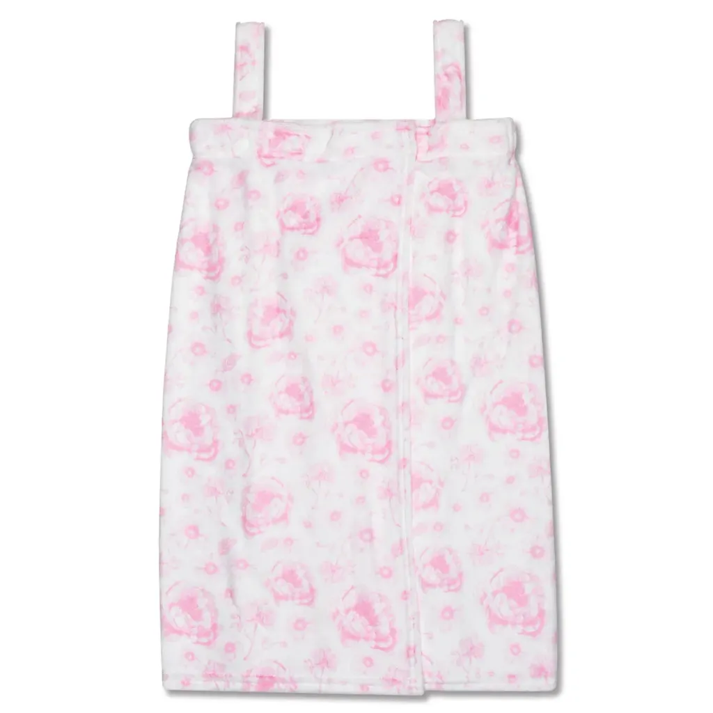 [820-4508XS-S] Pretty Pink Toile Spa Wrap (Youth X-Small/Small (4-8))