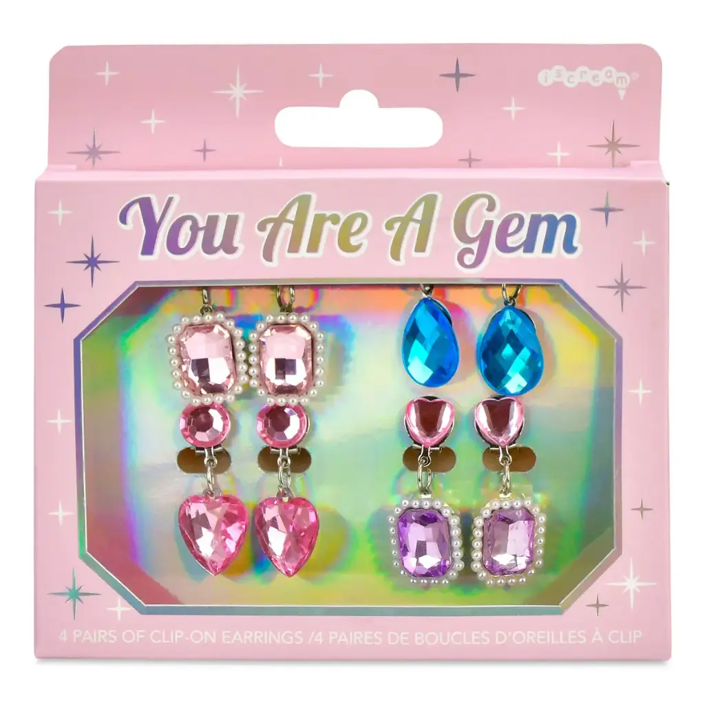 [770-534] You're A Gem Clip On Earring Set
