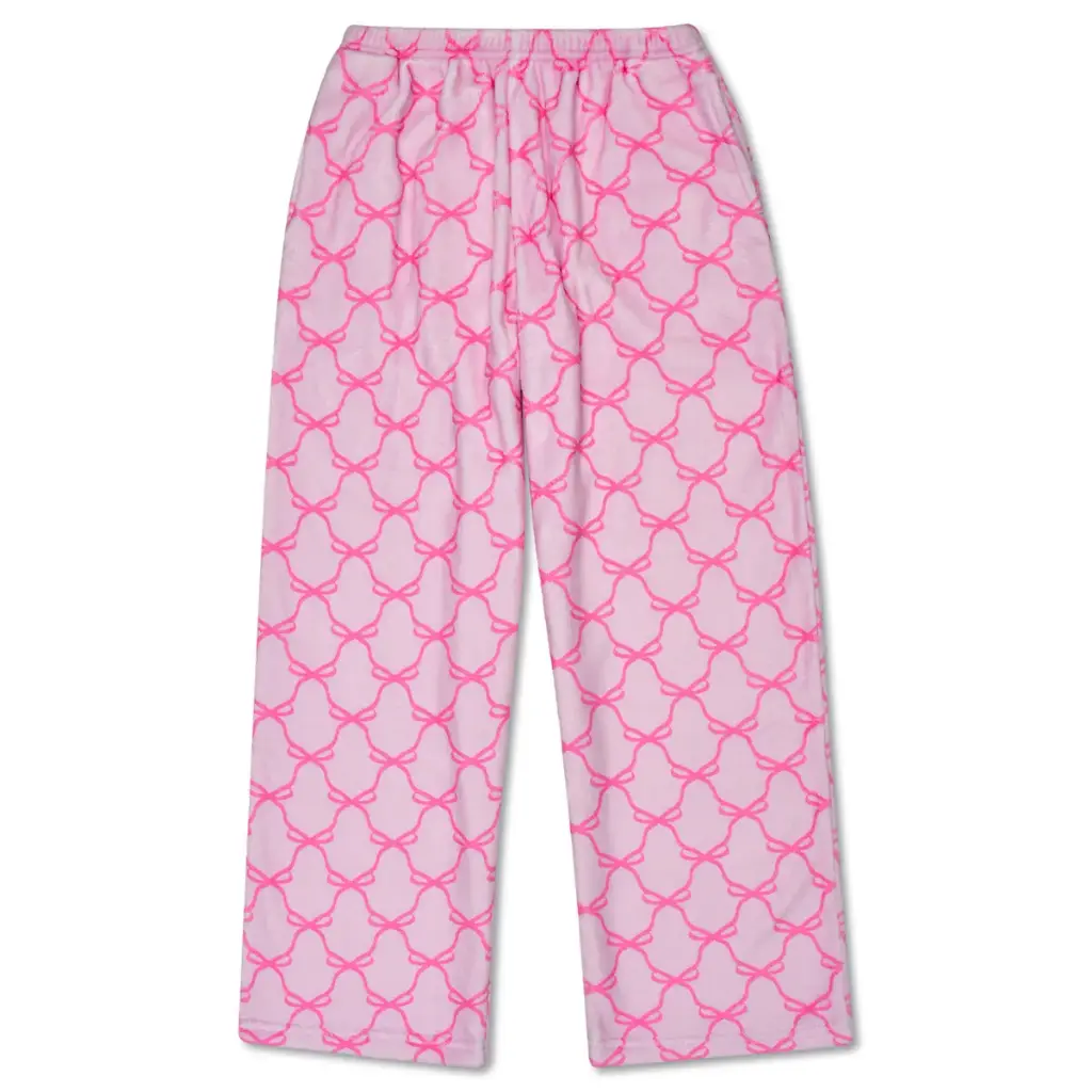 Sweet Trellis Bow Plush Pants