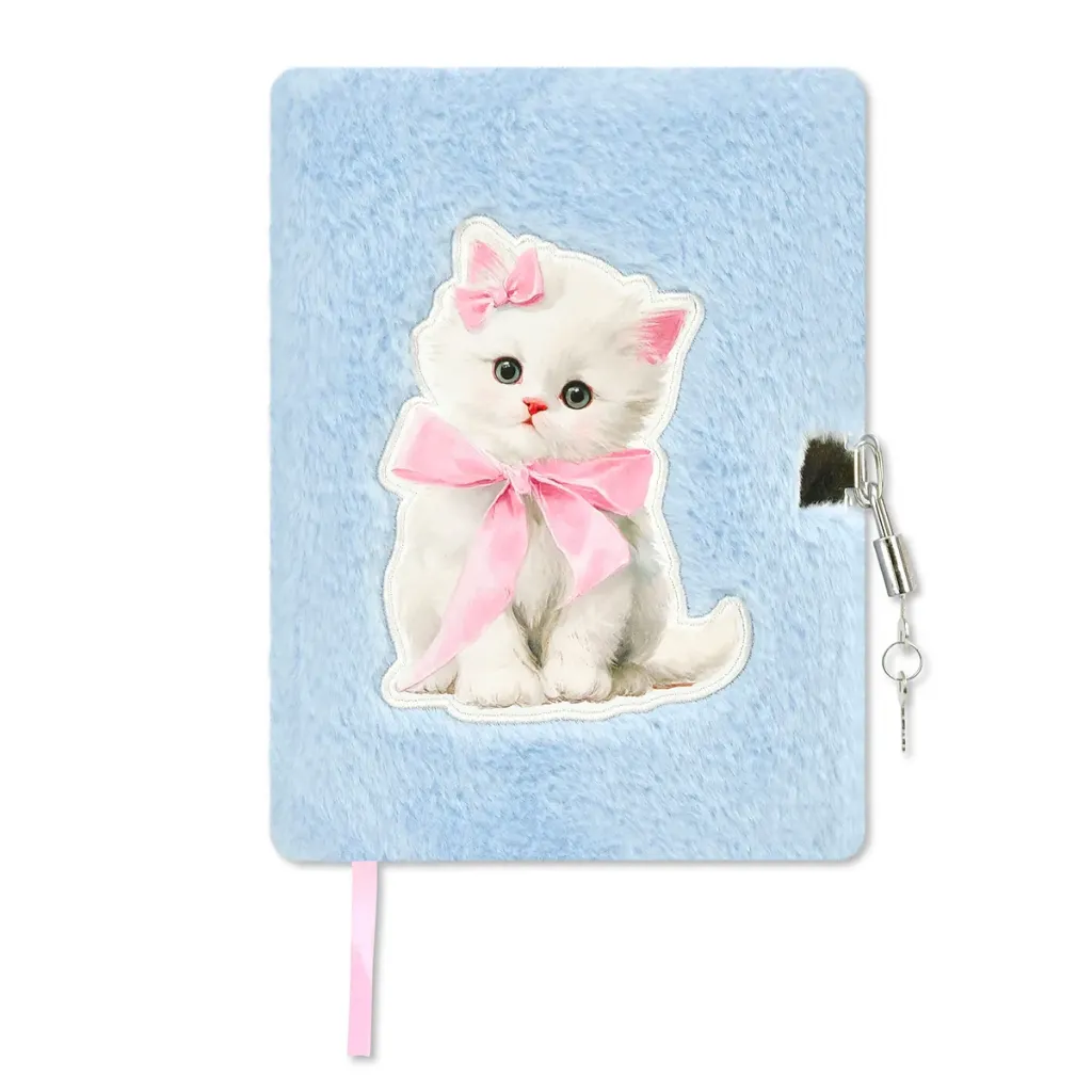 Pretty Kitty Lock and Key Journal