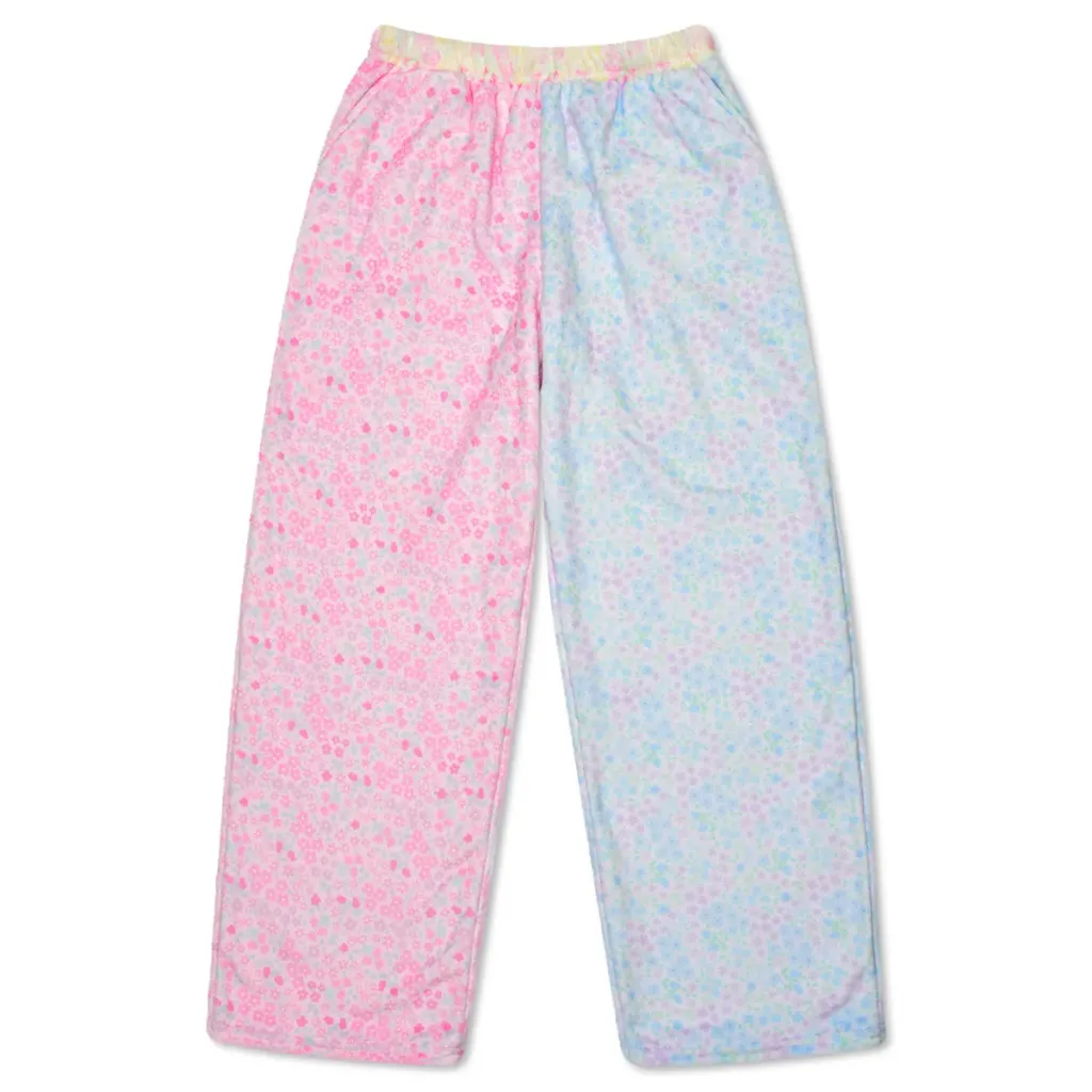 [820-4621XS] Ditsy Patchwork Plush Pants (Youth X-Small (4-6))
