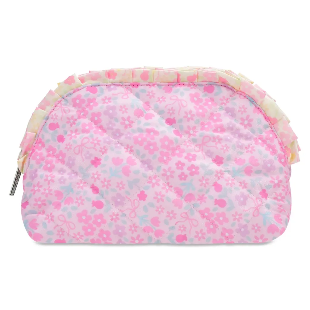 [810-2542] Ditsy Patchwork Oval Cosmetic Bag