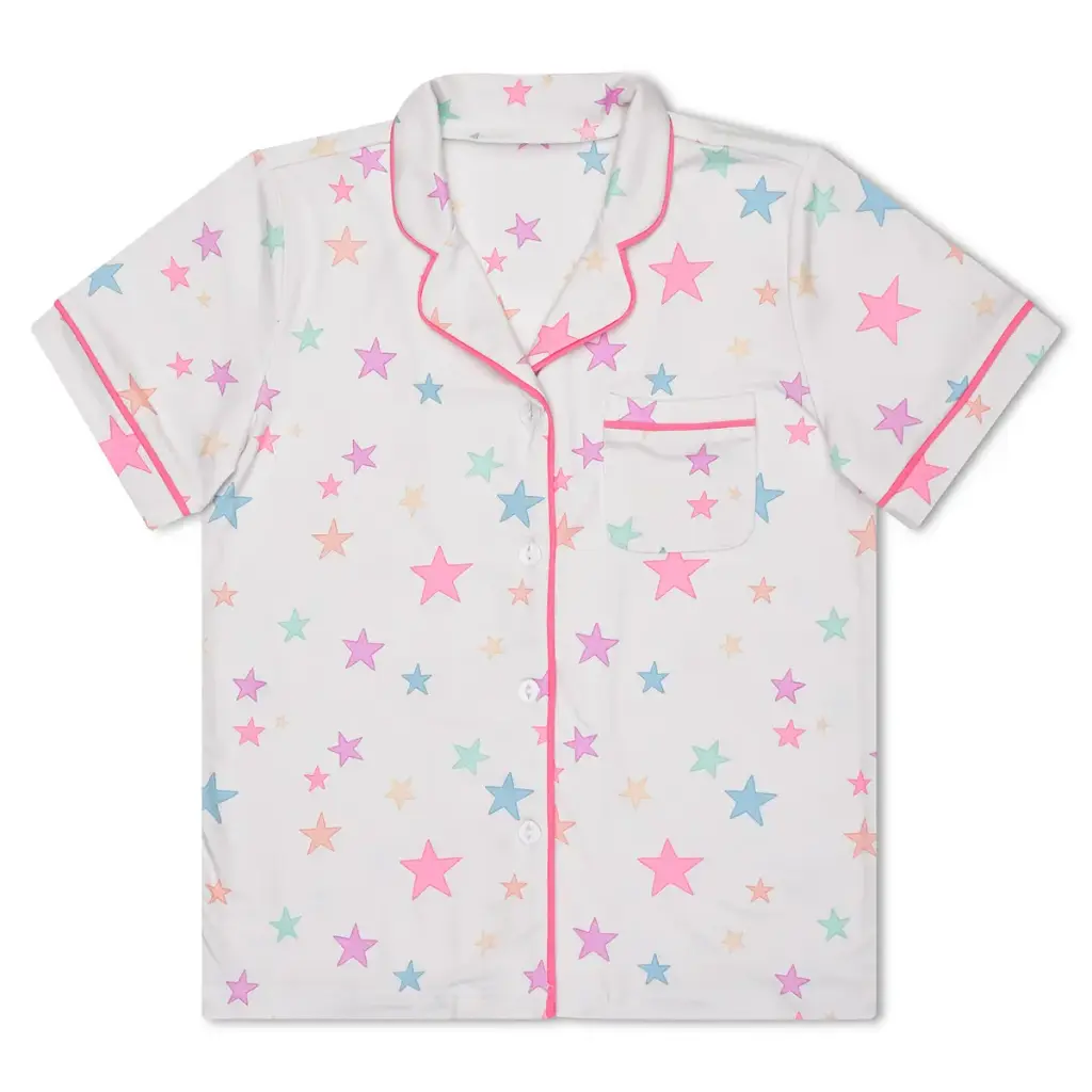 [820-4572S] Stardust Shorts Lounge Set (Youth Small (6-8))