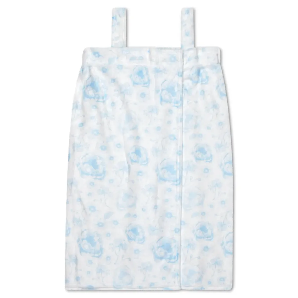 [820-4638XS-S] Beautiful Blue Toile Spa Wrap (Youth X-Small/Small (4-8))
