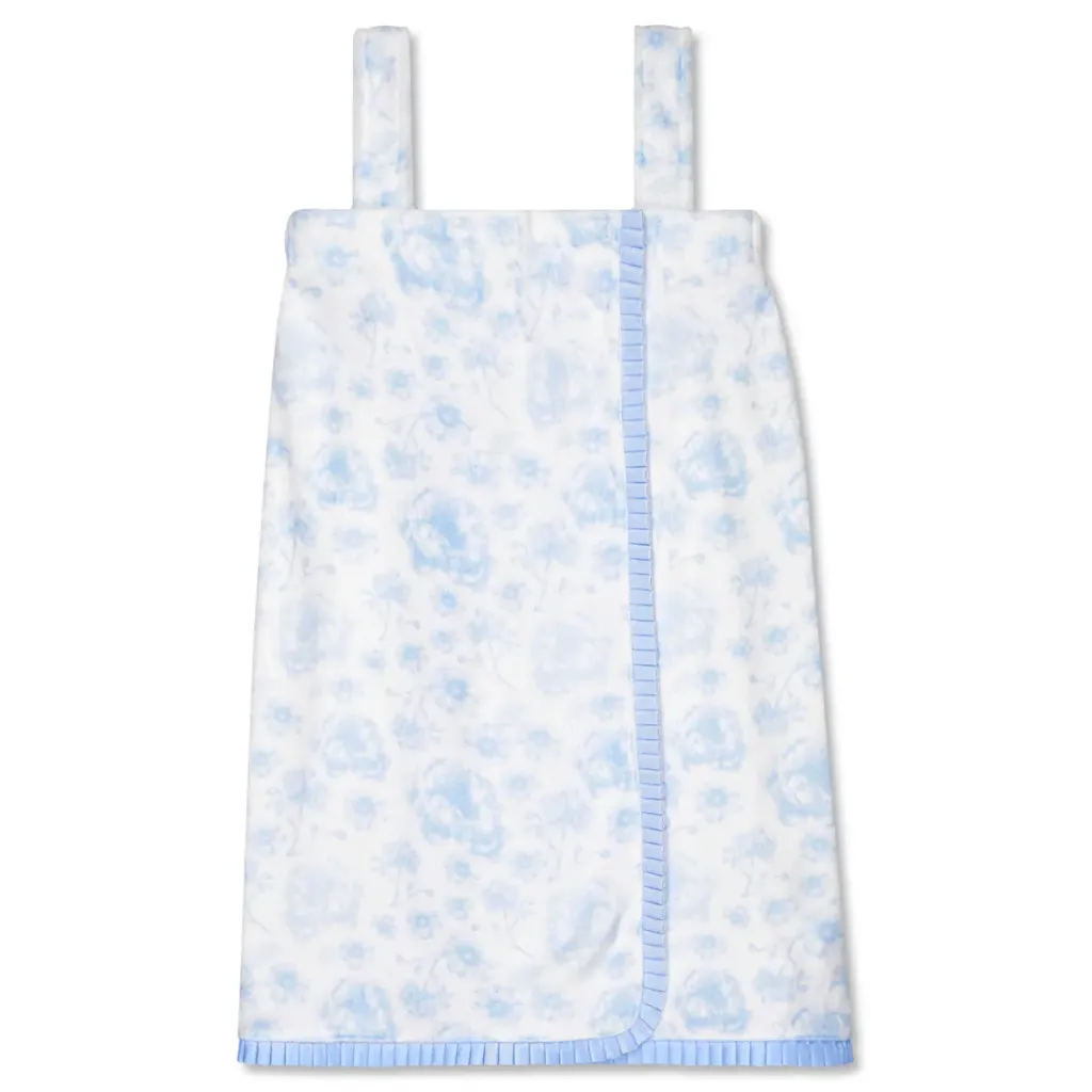 Beautiful Blue Toile Spa Wrap
