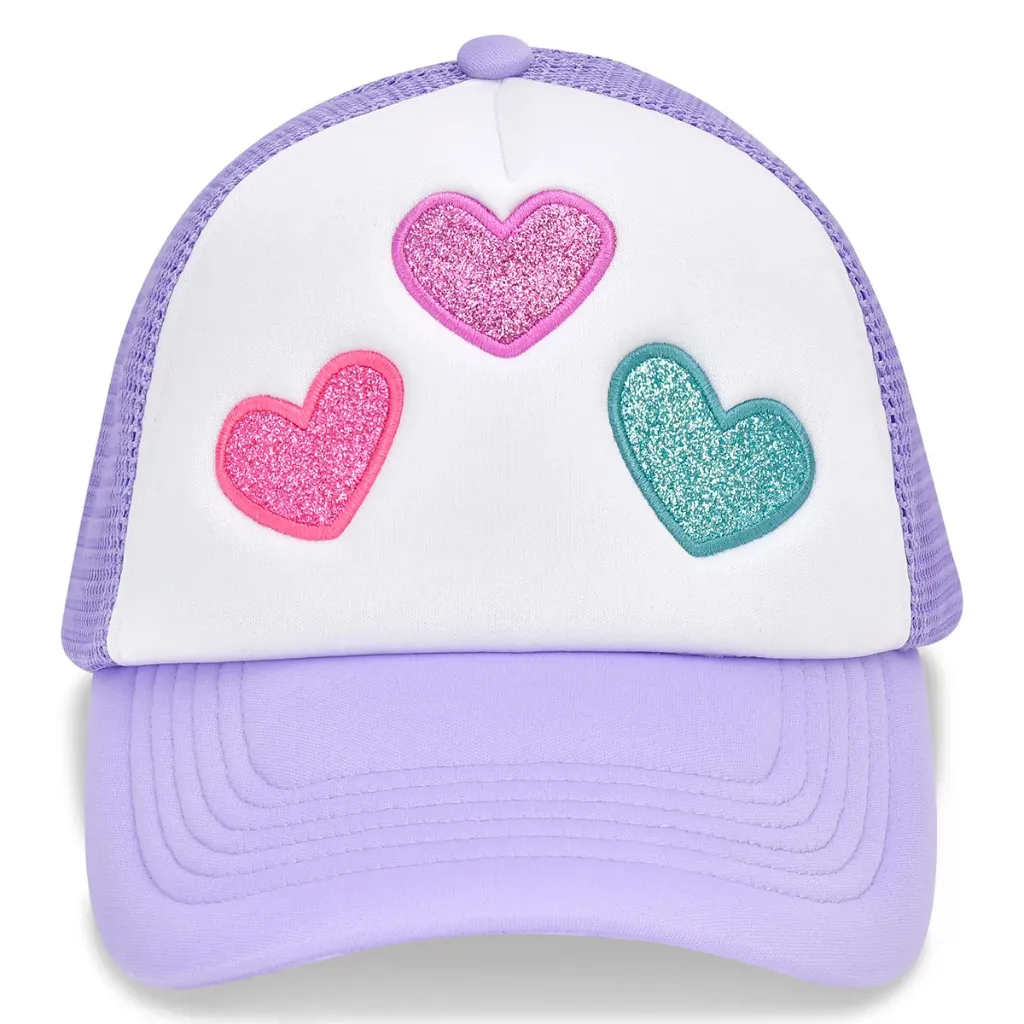 Glitter Hearts Trucker Hat