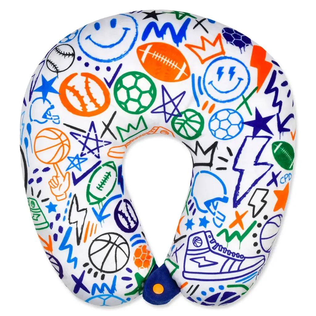 Corey Paige Let's Go Sports Neck Pillow