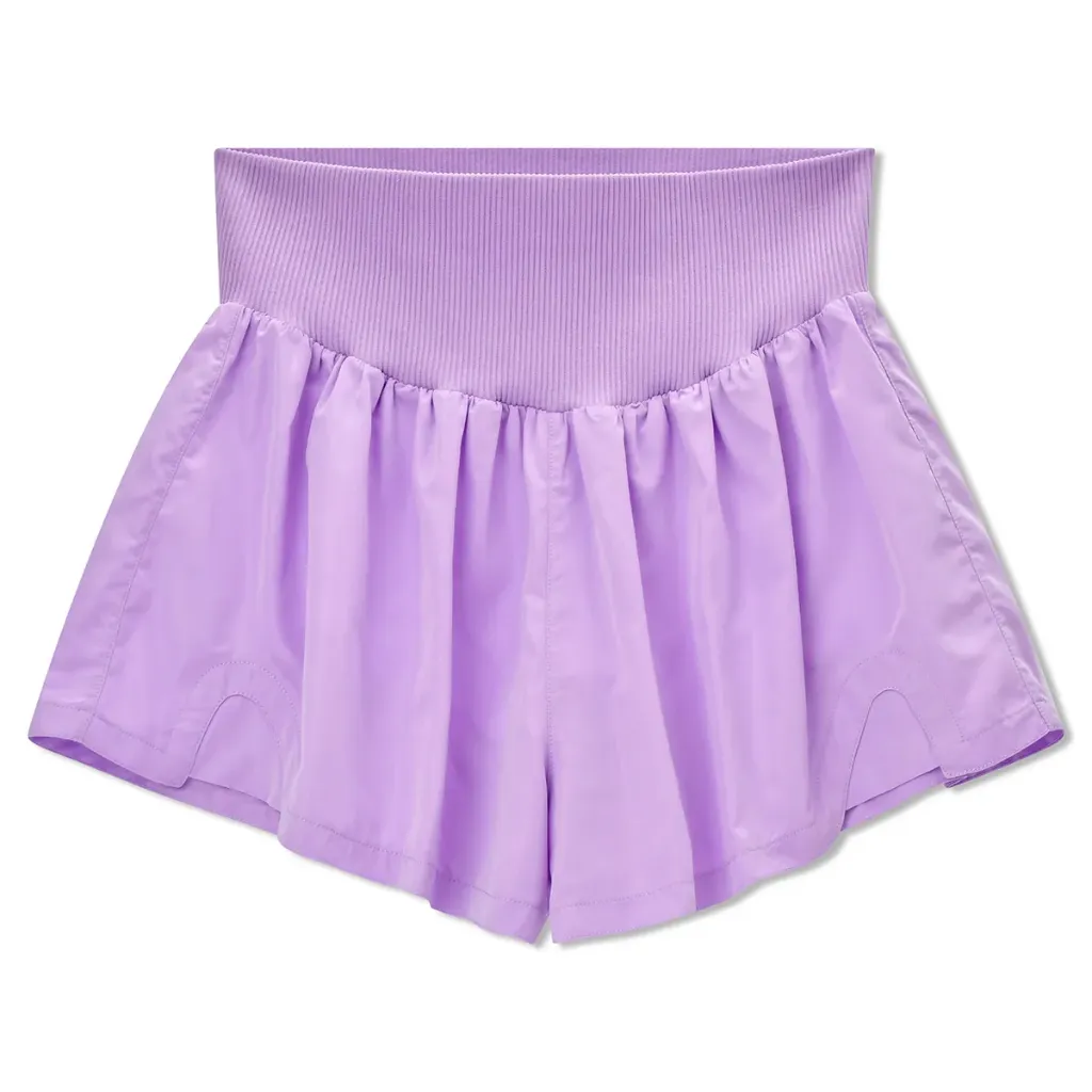 Lavender Wide Band Shorts