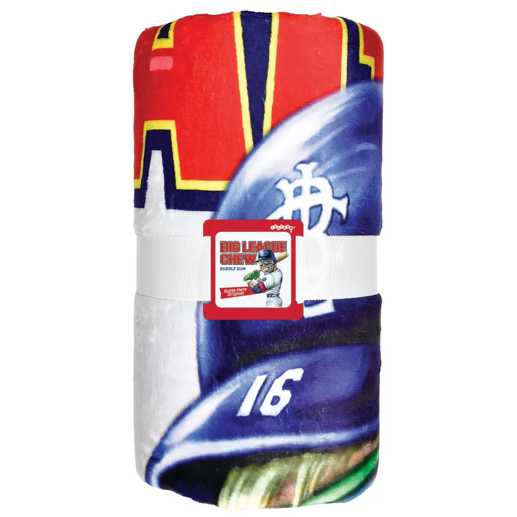 [780-5593] Big League Chew Outta Here Original Plush Blanket