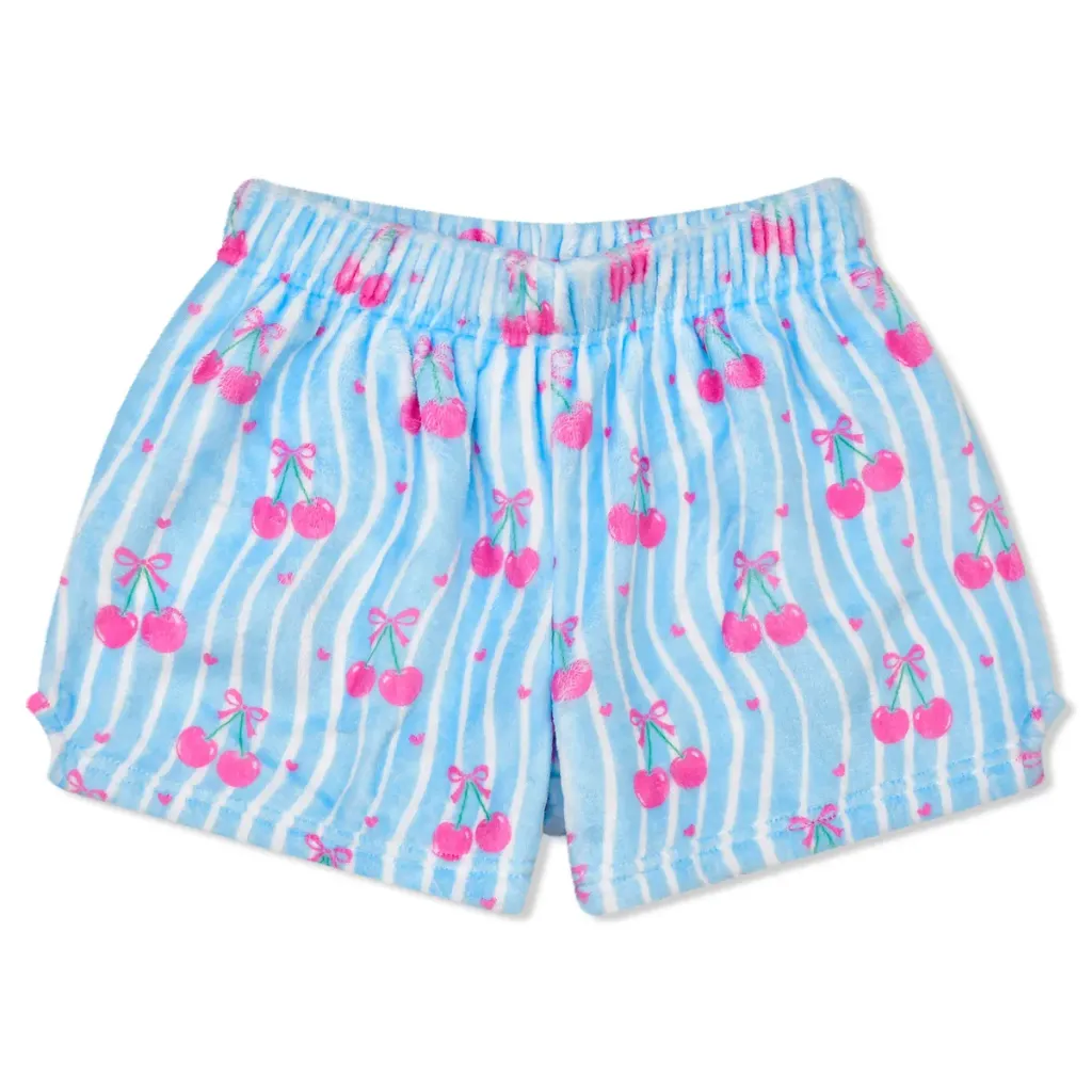 [820-4666XS] Cherry Cute Plush Shorts (Youth X-Small (4-6))