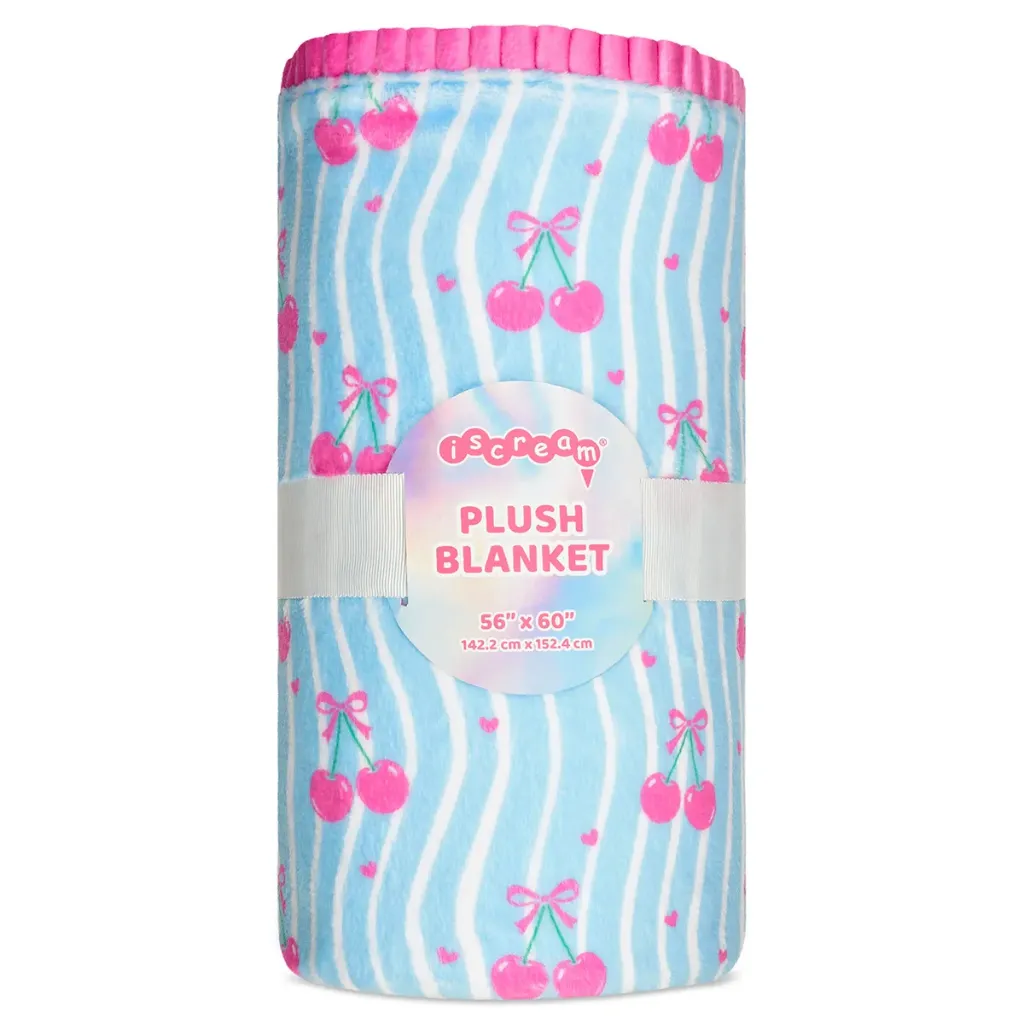 [780-5619] Cherry Cute Plush Blanket