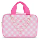 Gorgeous Gingham Large Cosmetic Bag