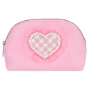 Gorgeous Gingham Oval Cosmetic Bag