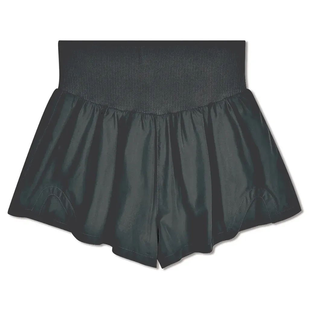 Black Wide Band Shorts
