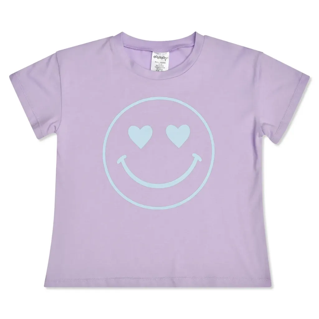 [820-4737XXS] Heart Eyes Smiley Face T-Shirt (Youth X-XSmall (2-3))