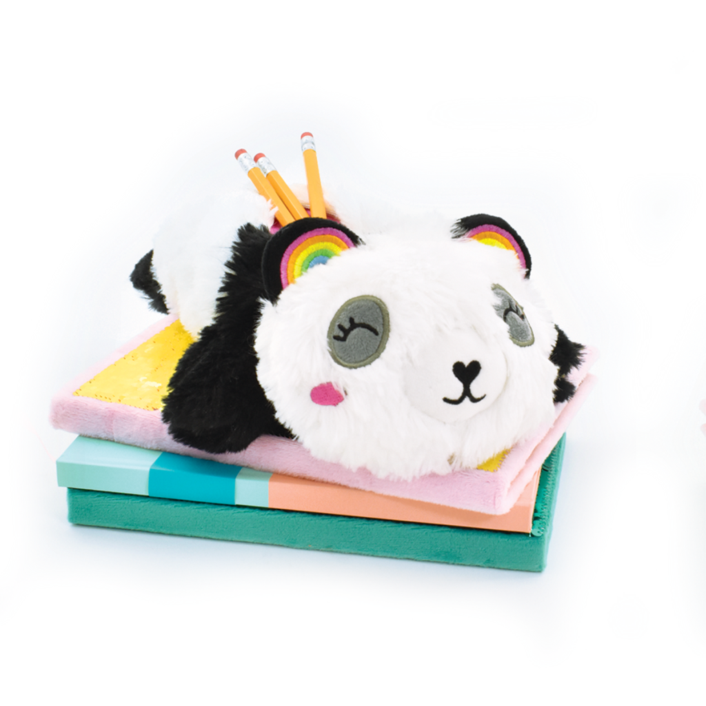 Panda Furry Pencil Case