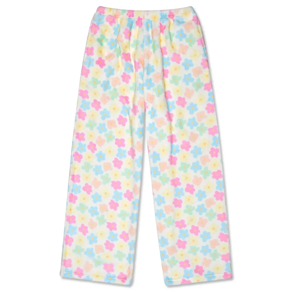 Colorful Daisies Plush Pants