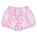 Pink Patchwork Plush Shorts