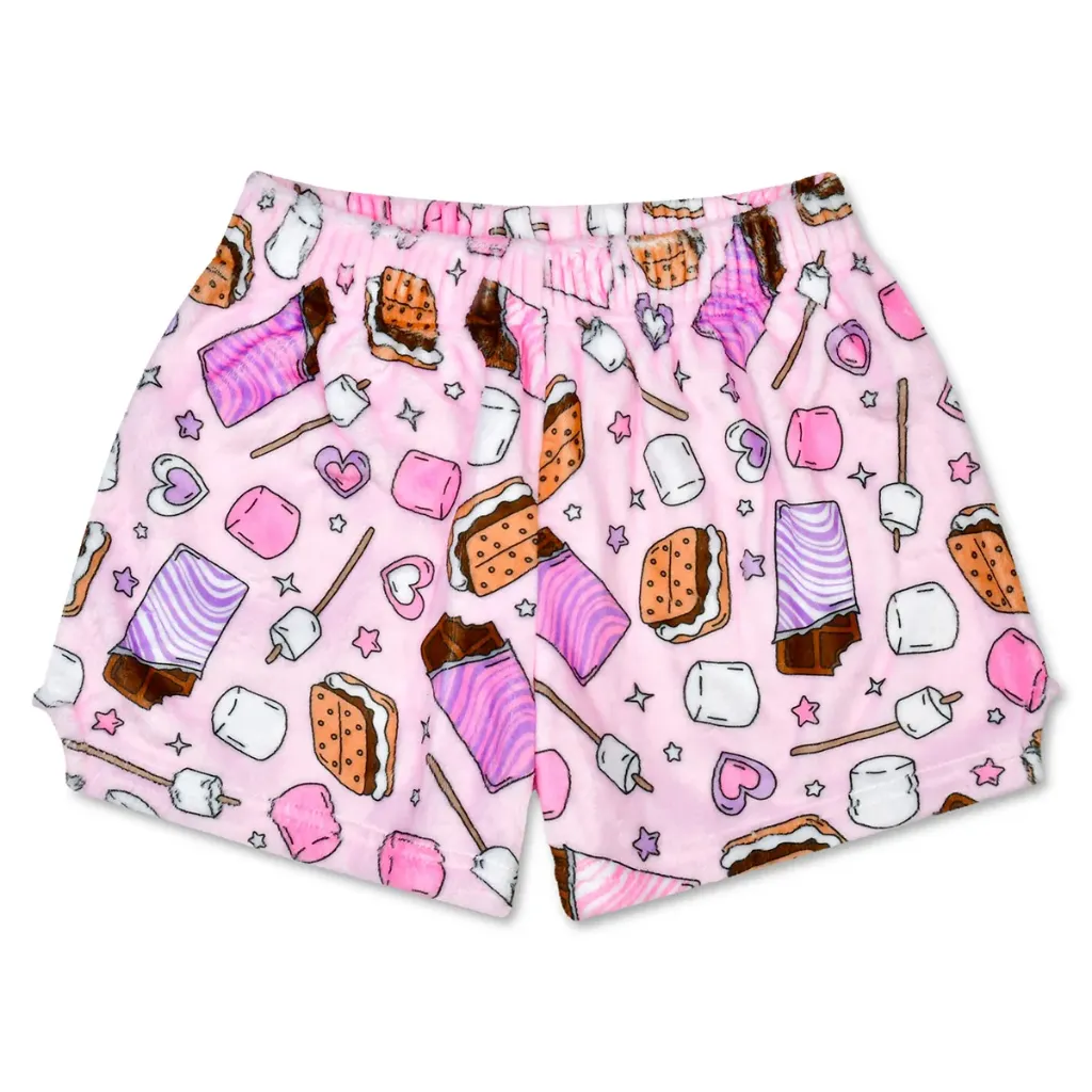 Sleepovers and S'mores Plush Shorts
