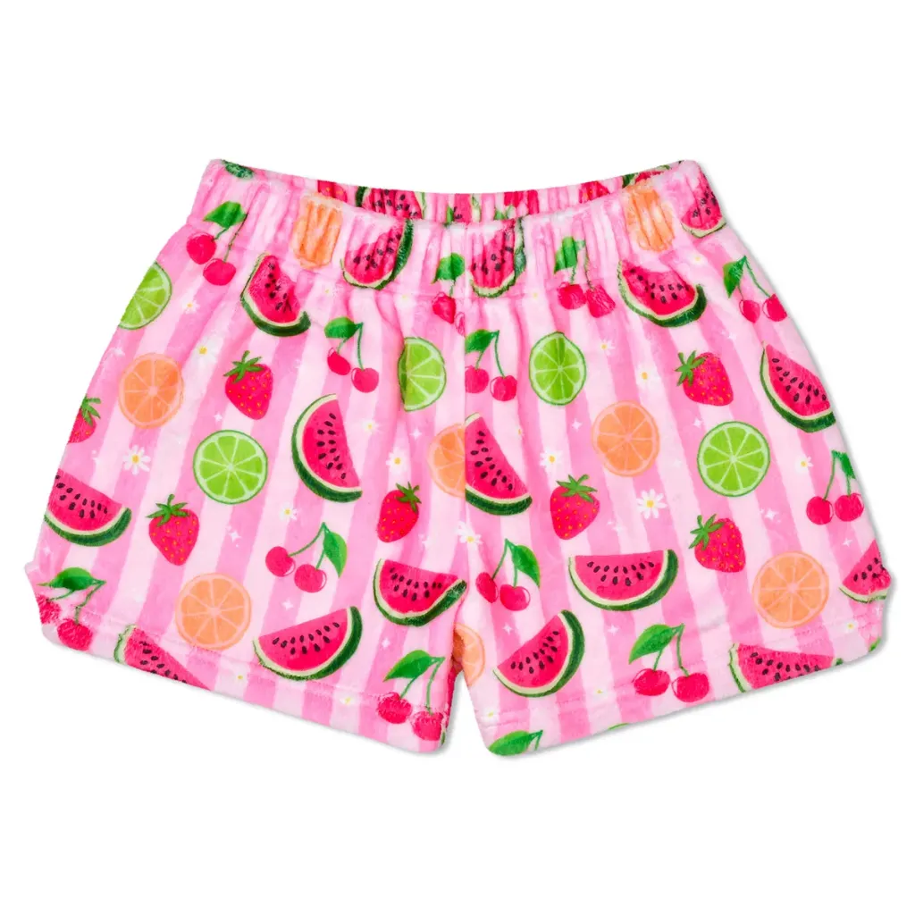 Bright Fruits Plush Shorts