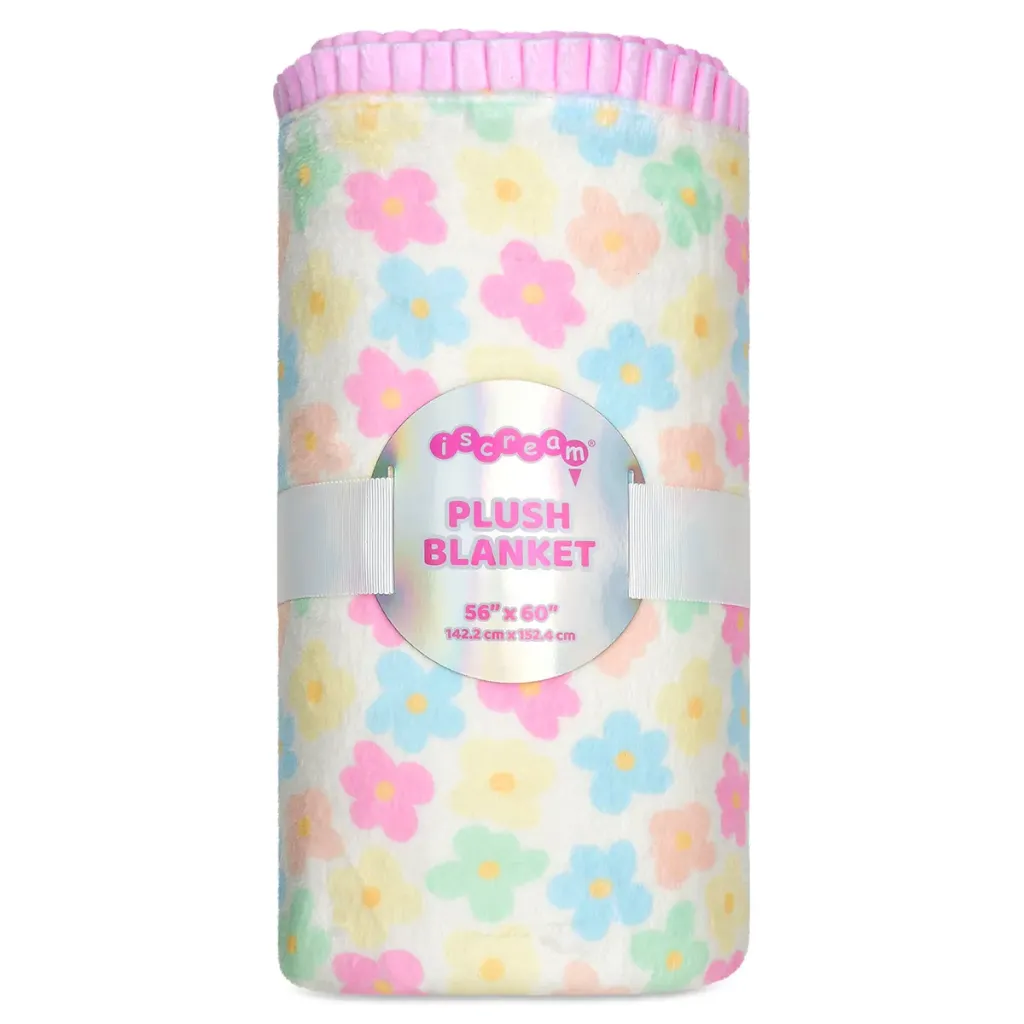 [780-5693] Colorful Daisies Plush Blanket