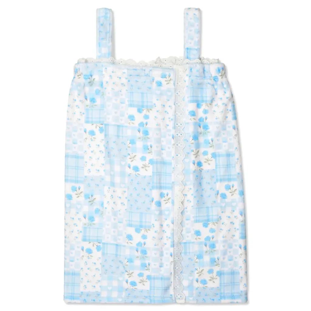 Blue Patchwork Spa Wrap