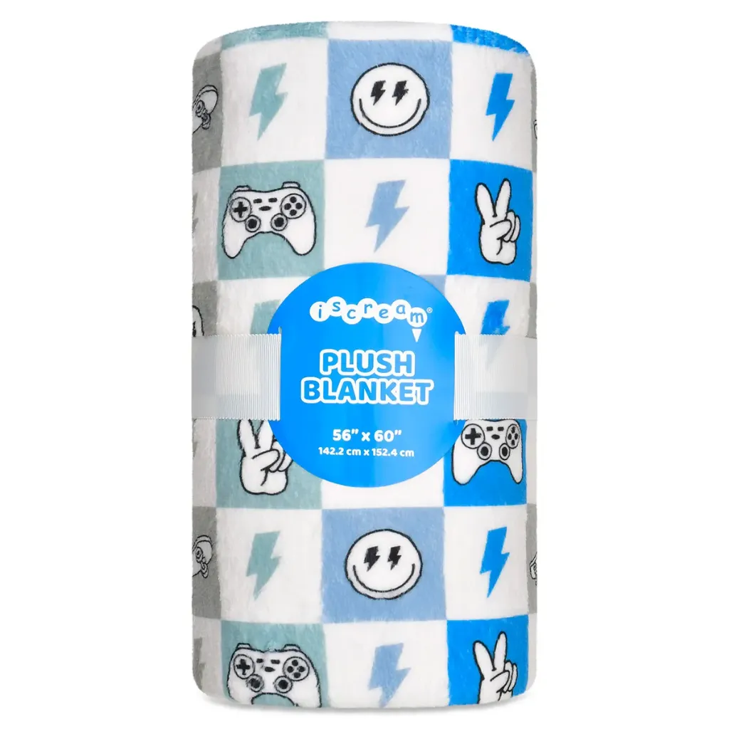Checked Out Plush Blanket