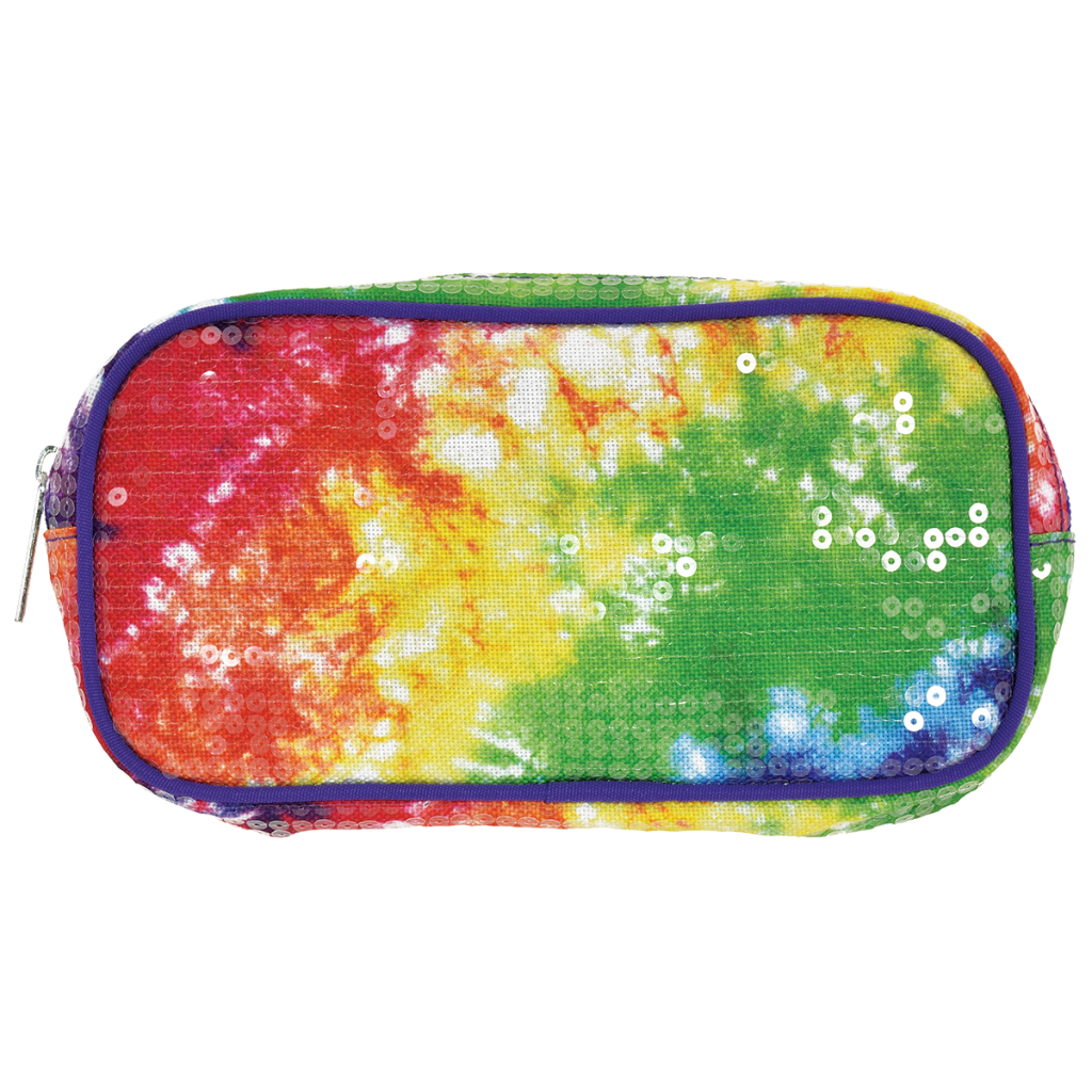 [810-1074] Sequin Tie Dye Small Cosmetic Bag