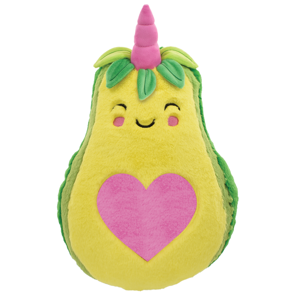Avocado Heart Furry Pillow
